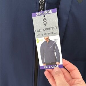 Free Country Men's Softshell Jacket - Navy xxl NEW